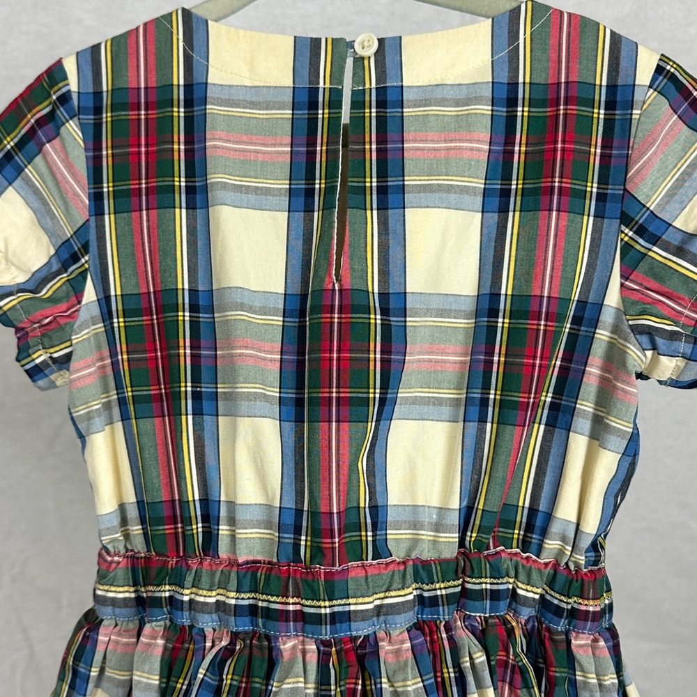 CrewCut Plaid Multicolor Kids Dress 4T EUC - Picture 3 of 4